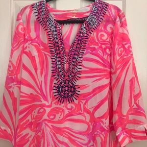 100% silk Lilly Pulitzer Tunic